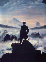 Wanderer über dem Nebelmee painting by Caspar David Friedrich
